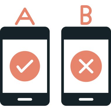 Bir mobil uygulamanın düz biçimi vektör illüstrasyonu