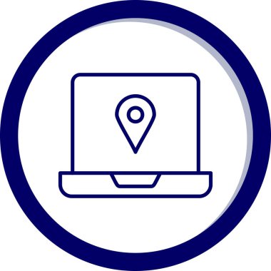 konum pin simgesi vektör illüstrasyonu