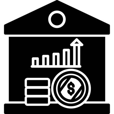 Paranın modern bir simgesinin vektör illüstrasyonu