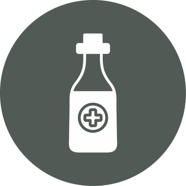 Şişe simgesinin vektör illüstrasyonu