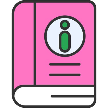 Kitap. Web simgesi basit illüstrasyon