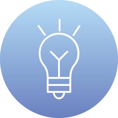 Lamba vektör simgesi. style image flat style simgesi. Bir daire düğmesinin içindeki sembol, mavi ve kobalt renkleri.