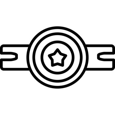 Madalya. Web simgesi basit illüstrasyon