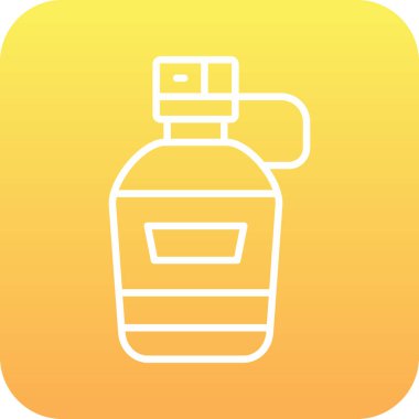 şişe simgesi, vektör illüstrasyonu