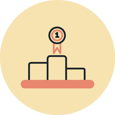 Modern bir simgenin vektör illüstrasyonu