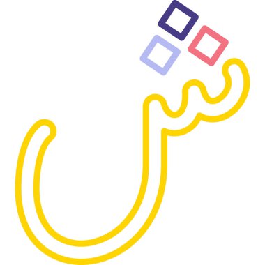 Çizgi film atının vektör çizimi