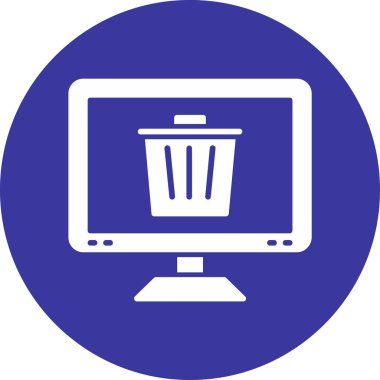 Bilgisayar. Web simgesi basit illüstrasyon