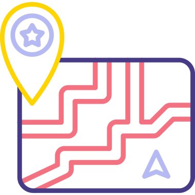 konum. Web simgesi basit illüstrasyon