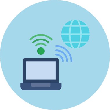 wifi vektör simgesi modern basit illüstrasyon