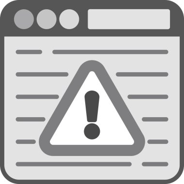 uyarı simgesi, vektör illüstrasyonu