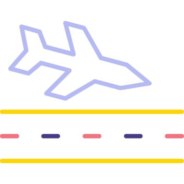 uçuş simgesi, vektör illüstrasyonu