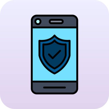 akıllı telefon simgesi, vektör illüstrasyonu basit tasarım