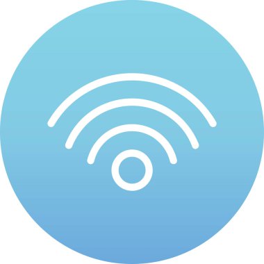 Wi-Fi simgesinin vektör illüstrasyonu