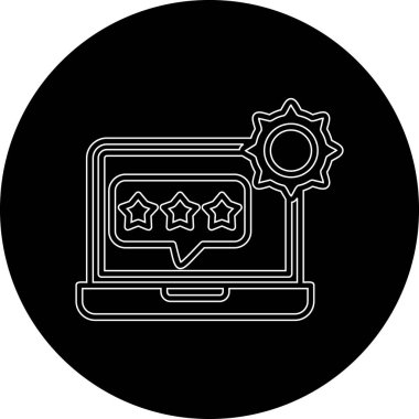 bilgisayar vektör simgesi modern basit tasarım