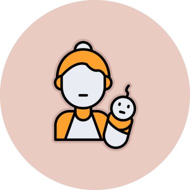 bebek ikonu vektör illüstrasyonu