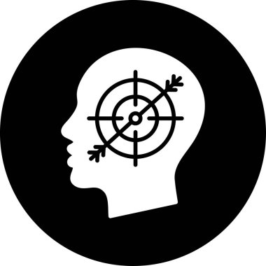 hedef simge vektör illüstrasyonu