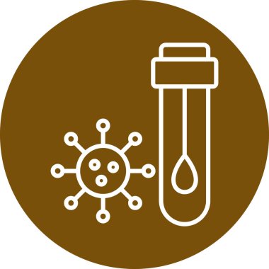 Benzersiz Kimyasal Kapsül Vektör Satırı Simgesi