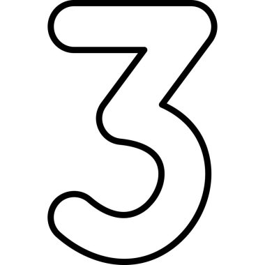 elle çizilmiş üç numaralı