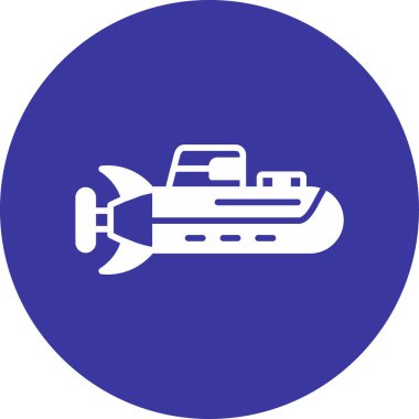 Tekne simgesinin vektör illüstrasyonu