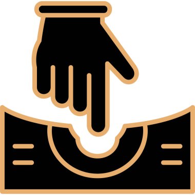 El ele tutuşan bir adamın vektör çizimi