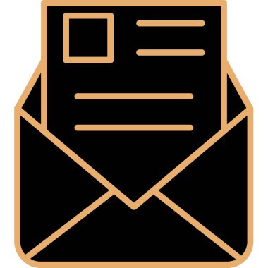 zarf simgesi vektör illüstrasyonu