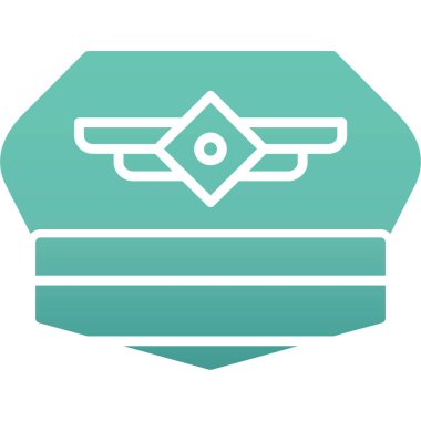 Kanatlar. Web simgesi basit illüstrasyon