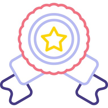 Madalya web vektör çizimi tasarımı