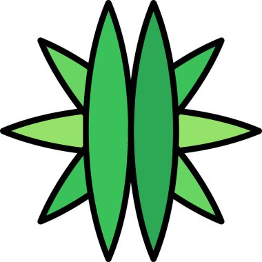 çiçek ikonu vektör illüstrasyonu