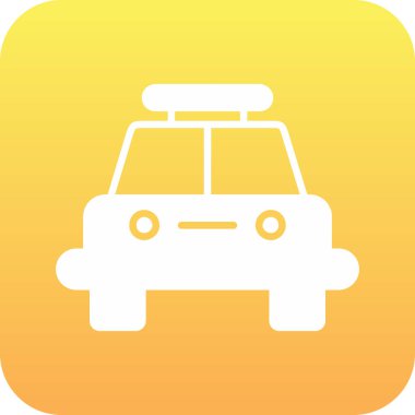 araba simgesi soyut arkaplanda izole edildi