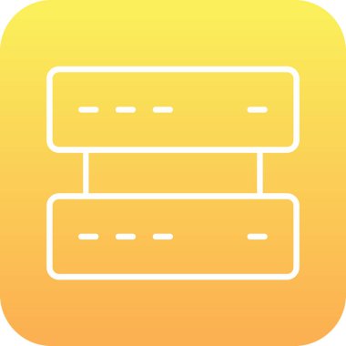 Sunucu web simgesi. Basit tasarım. vektör illüstrasyonu