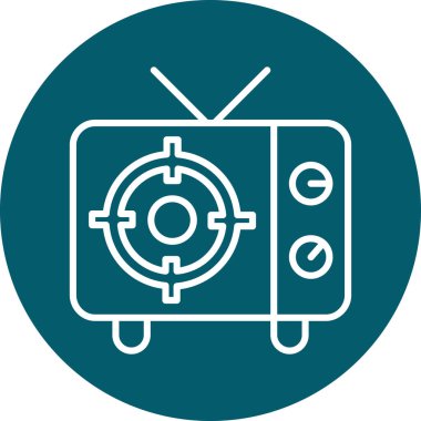 Radyo. Web simgesi basit tasarım