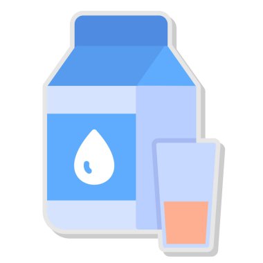 Plastik şişe simgesi. vektör çizim