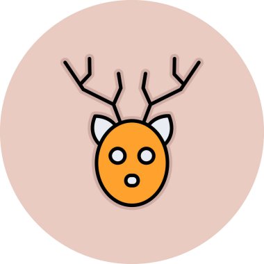 Geyik vektör simge illüstrasyon tasarım