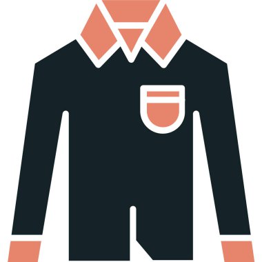 shirt simgesi vektör illüstrasyonu