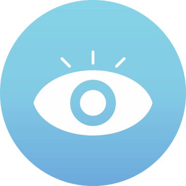 Göz. Web simgesi basit illüstrasyon