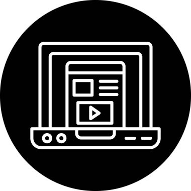 seo modern simgesinin vektör illüstrasyonu