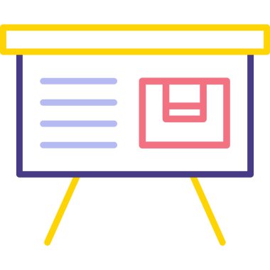 Reklamcılık. Web simgesi basit illüstrasyon