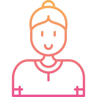 avatar. Web simgesi basit illüstrasyon