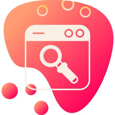 Ara. Web simgesi basit illüstrasyon