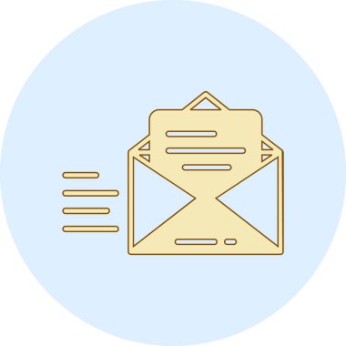 E-posta. Web simgesi basit illüstrasyon