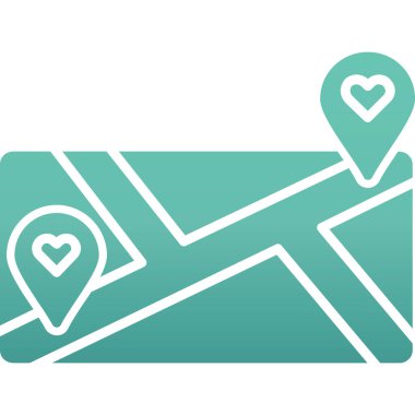 Aşk harfi simgesinin vektör illüstrasyonu