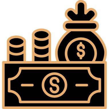 para çantası ikon vektör illüstrasyonu