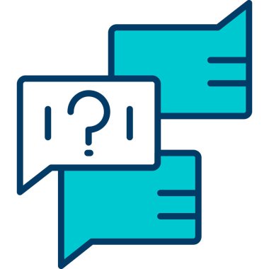 Faq. Web simgesi basit illüstrasyon