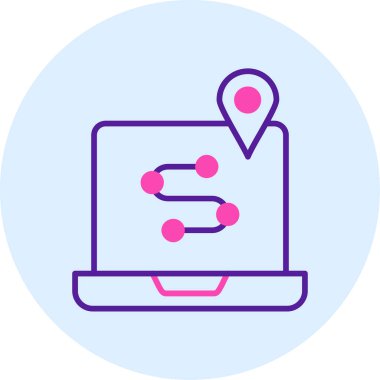 konum haritası simgesi - taslak biçimi