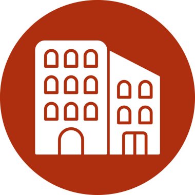 Şehre. Web simgesi basit illüstrasyon