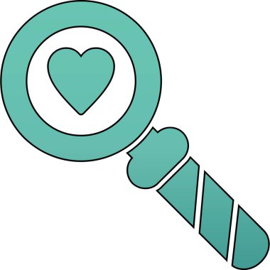 aşk anahtarı simgesi, vektör illüstrasyon tasarımı