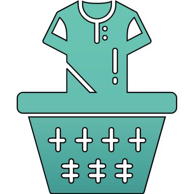 Hastane ikonu. özet çizimi