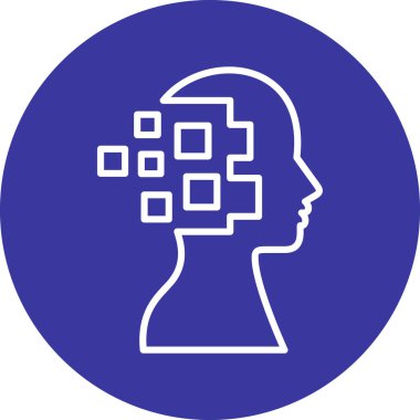 İnsan kafasının vektör illüstrasyonu