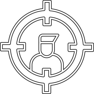 Çizgi film simgesinin vektör çizimi