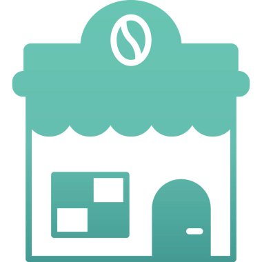 Dükkan. Web simgesi basit illüstrasyon